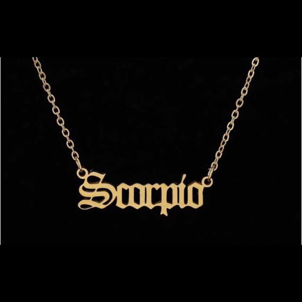 Zodiac sign necklace “gold” stainless steel